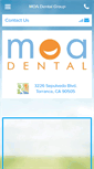 Mobile Screenshot of moadental.com